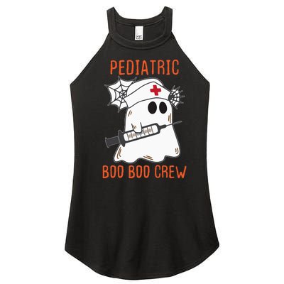 Cute Pediatric Nurse Halloween Ghost RN Boo Boo Crew Women's Perfect Tri Rocker Tank