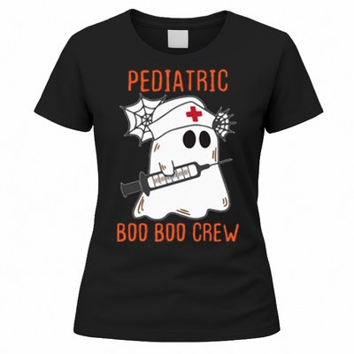 Cute Pediatric Nurse Halloween Ghost RN Boo Boo Crew Women's T-Shirt