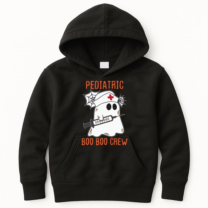 Cute Pediatric Nurse Halloween Ghost RN Boo Boo Crew Kids Hoodie