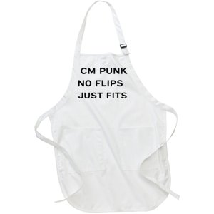 Cm Punk No Flips Just Fits Full-Length Apron With Pockets