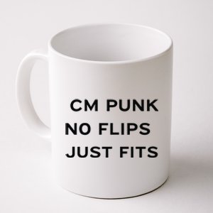 Cm Punk No Flips Just Fits Coffee Mug