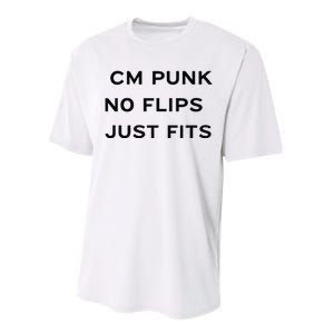 Cm Punk No Flips Just Fits Performance Sprint T-Shirt