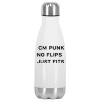 Cm Punk No Flips Just Fits Stainless Steel Insulated Water Bottle