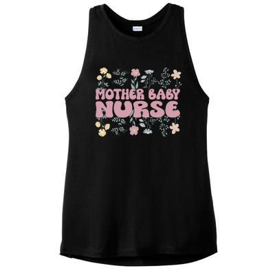 Cute Postpartum Nursing For A Groovy Motherbaby Nurse Ladies PosiCharge Tri-Blend Wicking Tank