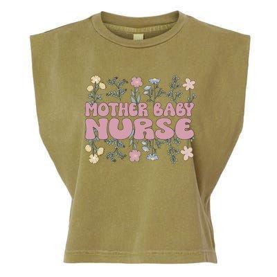 Cute Postpartum Nursing For A Groovy Motherbaby Nurse Garment-Dyed Women's Muscle Tee