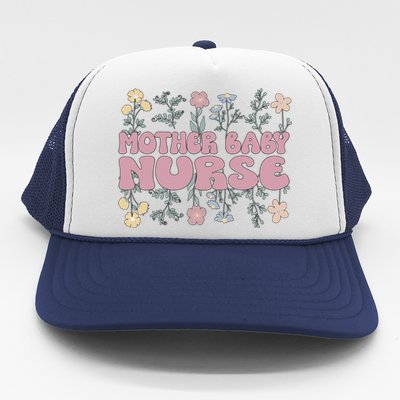 Cute Postpartum Nursing For A Groovy Motherbaby Nurse Trucker Hat