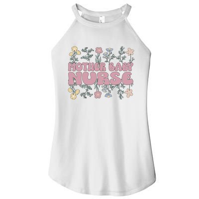 Cute Postpartum Nursing For A Groovy Motherbaby Nurse Women's Perfect Tri Rocker Tank