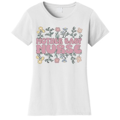 Cute Postpartum Nursing For A Groovy Motherbaby Nurse Women's T-Shirt