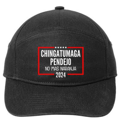 Chingatumaga Pendejo No Mas Naranja 2024 Funny Anti Trump 7-Panel Snapback Hat