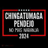 Chingatumaga Pendejo No Mas Naranja 2024 Funny Anti Trump Baby Bodysuit