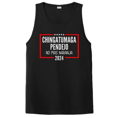 Chingatumaga Pendejo No Mas Naranja 2024 Funny Anti Trump PosiCharge Competitor Tank