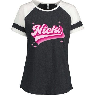 Cool Personalized Name Nicki Enza Ladies Jersey Colorblock Tee