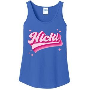 Cool Personalized Name Nicki Ladies Essential Tank