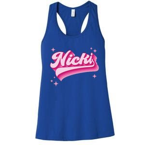 Cool Personalized Name Nicki Women's Racerback Tank