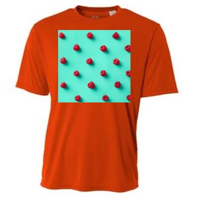 Colorful pattern of raspberries Cooling Performance Crew T-Shirt