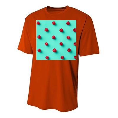 Colorful pattern of raspberries Performance Sprint T-Shirt