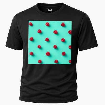 Colorful pattern of raspberries Performance Shirt