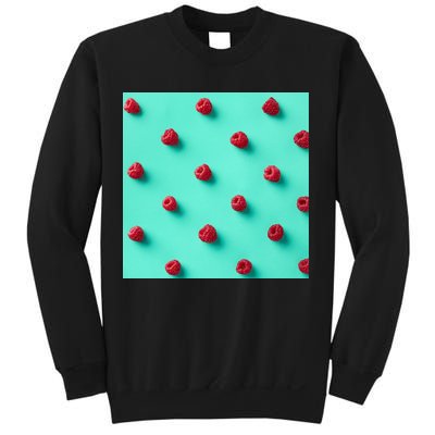Colorful pattern of raspberries Sweatshirt