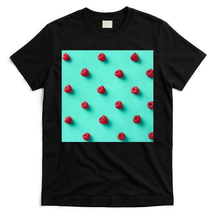 Colorful pattern of raspberries T-Shirt