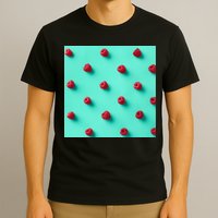 Colorful pattern of raspberries T-Shirt