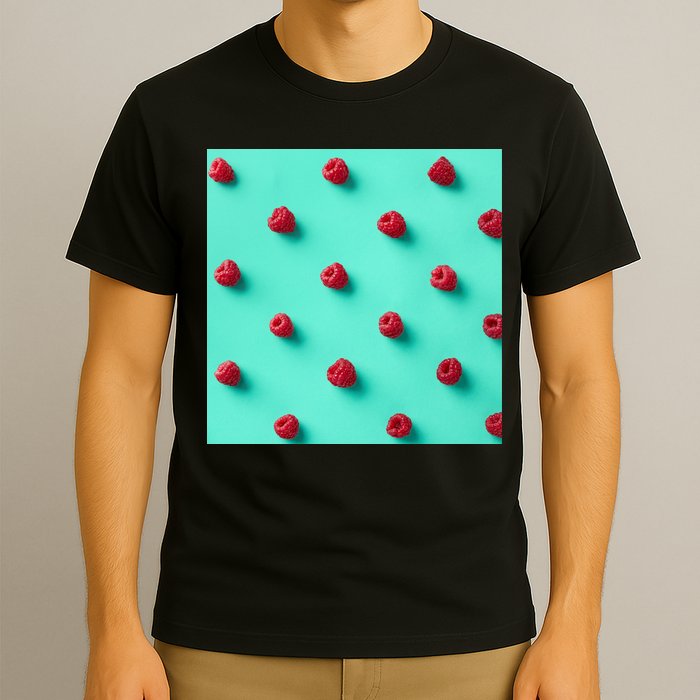 Colorful pattern of raspberries T-Shirt
