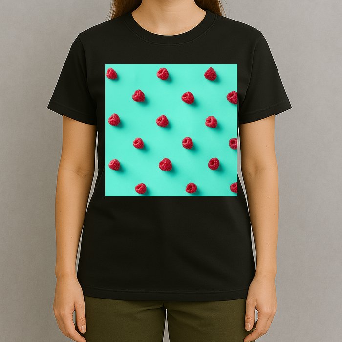 Colorful pattern of raspberries T-Shirt