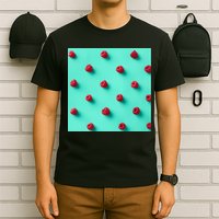 Colorful pattern of raspberries T-Shirt
