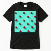 Colorful pattern of raspberries Tall T-Shirt