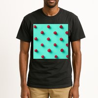Colorful pattern of raspberries Tall T-Shirt