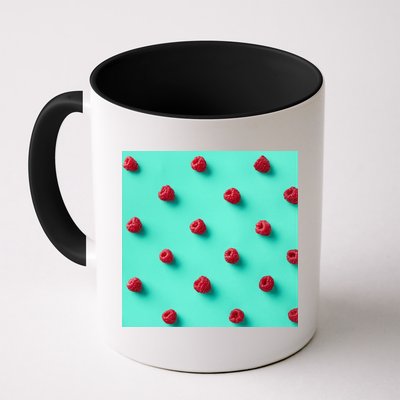 Colorful pattern of raspberries Mug