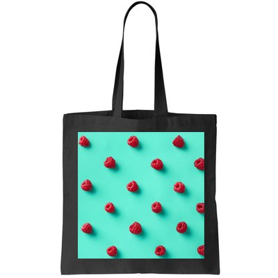 Colorful pattern of raspberries Bag
