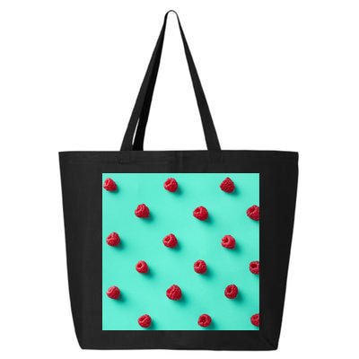 Colorful pattern of raspberries 25L Jumbo Tote