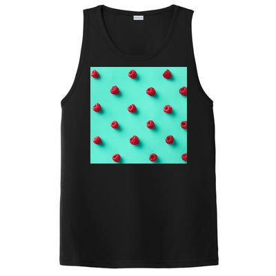 Colorful pattern of raspberries PosiCharge Competitor Tank