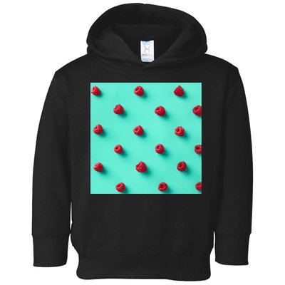 Colorful pattern of raspberries Toddler Hoodie