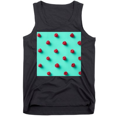 Colorful pattern of raspberries Tank Top