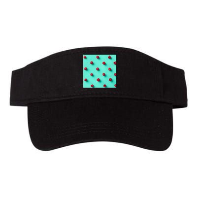 Colorful pattern of raspberries Visor