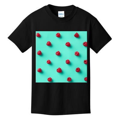 Colorful pattern of raspberries Kids T-Shirt