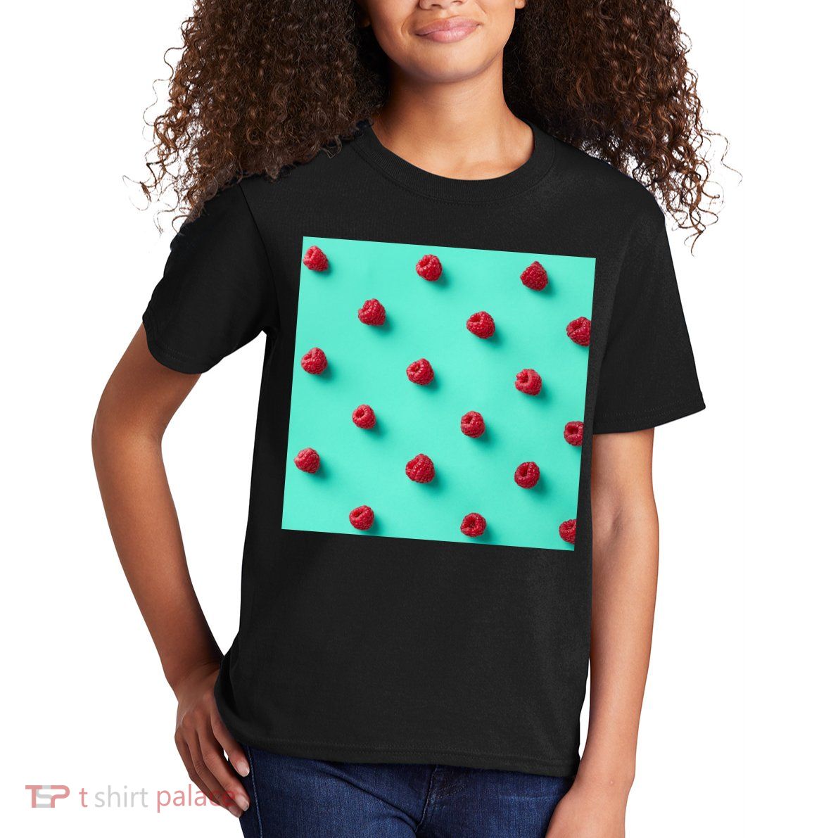 Colorful pattern of raspberries Kids T-Shirt