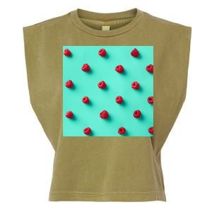 Colorful pattern of raspberries Garment-Dyed Women's Muscle Tee