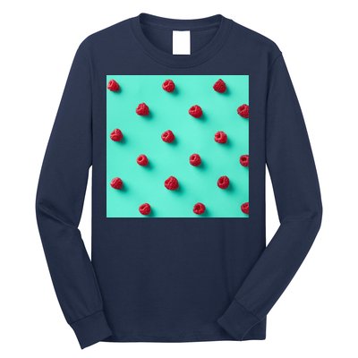 Colorful pattern of raspberries Long Sleeve Shirt