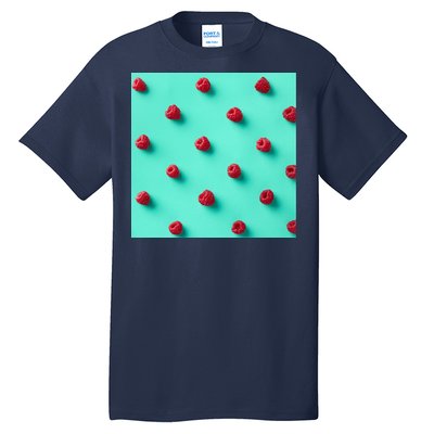 Colorful pattern of raspberries Tall T-Shirt