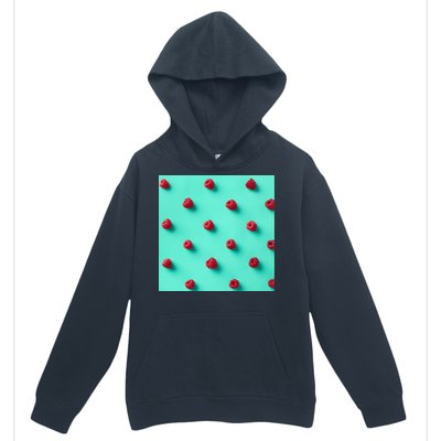 Colorful pattern of raspberries Urban Pullover Hoodie