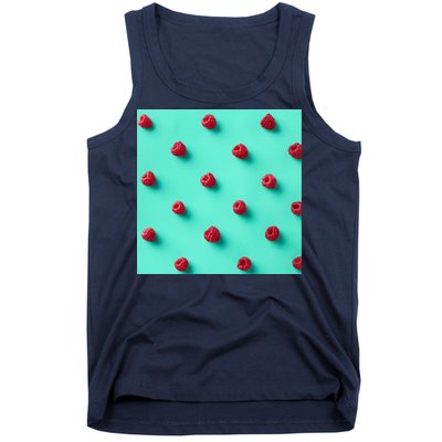 Colorful pattern of raspberries Tank Top