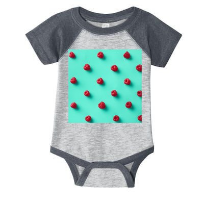 Colorful pattern of raspberries Infant Baby Jersey Bodysuit