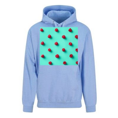 Colorful pattern of raspberries Unisex Surf Hoodie