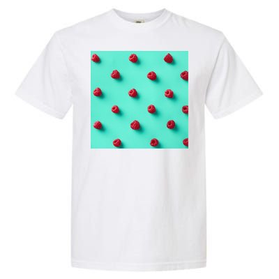 Colorful pattern of raspberries Garment-Dyed Heavyweight T-Shirt