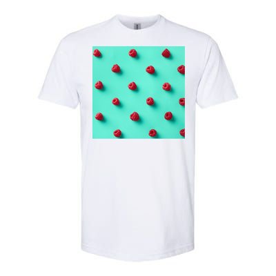 Colorful pattern of raspberries Softstyle CVC T-Shirt