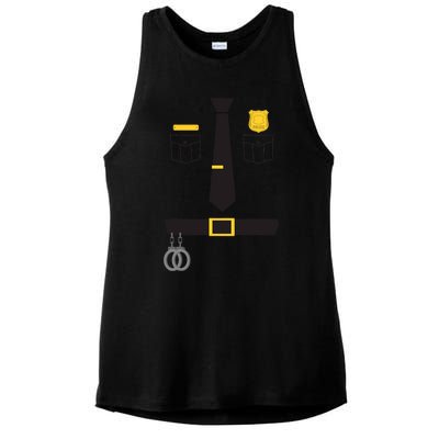 Cool Police Officer Costume For Cop Policeman Ladies PosiCharge Tri-Blend Wicking Tank