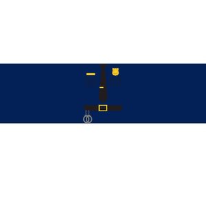 Cool Police Officer Costume For Cop Policeman Bumper Sticker