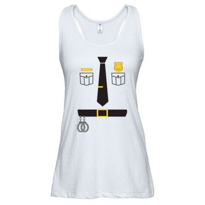 Cool Police Officer Costume For Cop Policeman Ladies Essential Flowy Tank